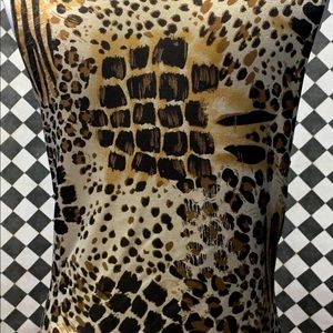 Top tee shirt animal print